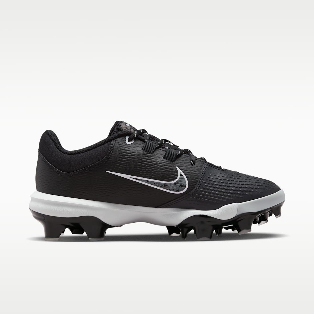 Nike Hyperdiamond 4 Pro MCS Women's Softball Cleats - Black/Pure Platinum/White - Image 3