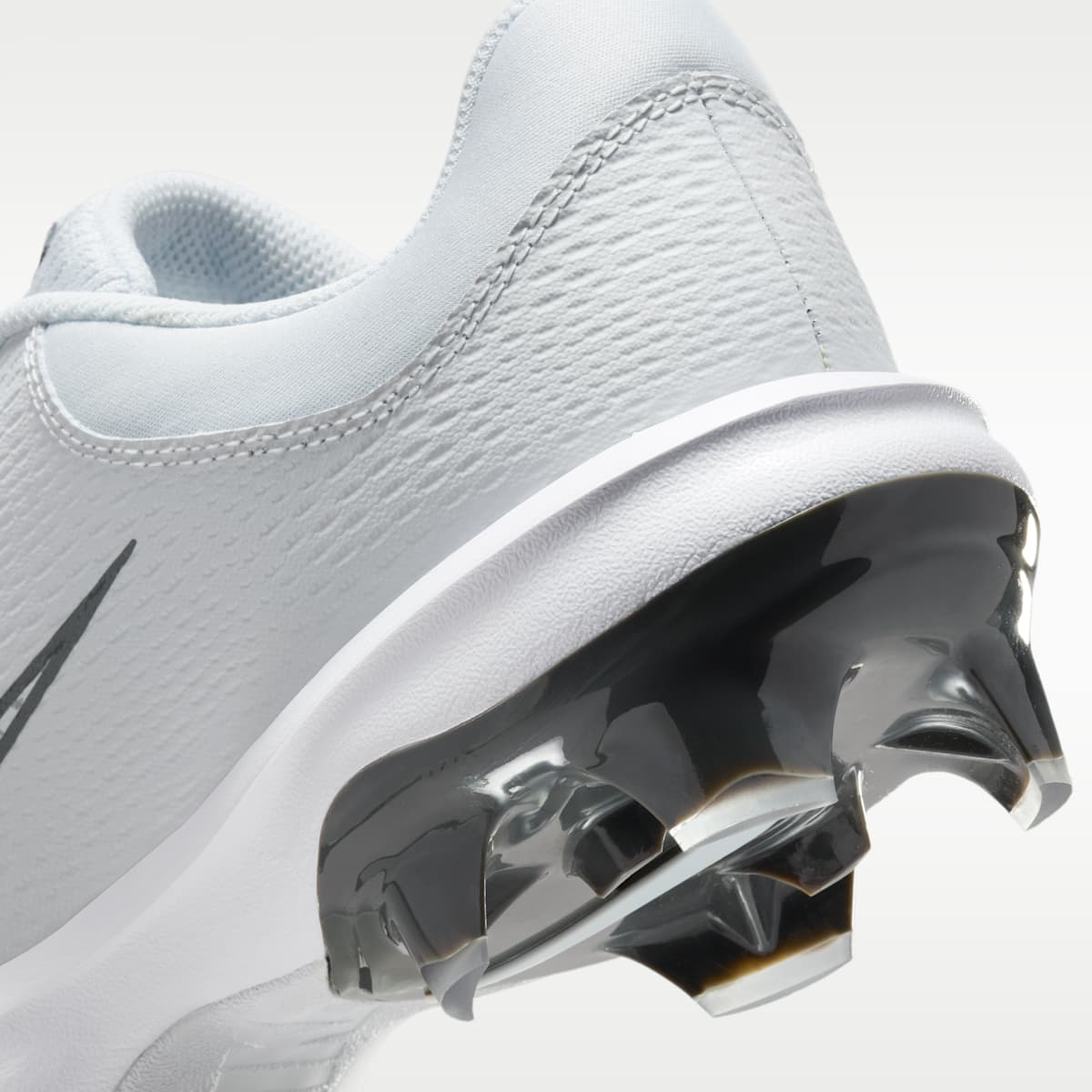 Nike Hyperdiamond 4 Pro MCS Women's Softball Cleats - Pure Platinum/Iron Grey/White/Wolf Grey - Image 9