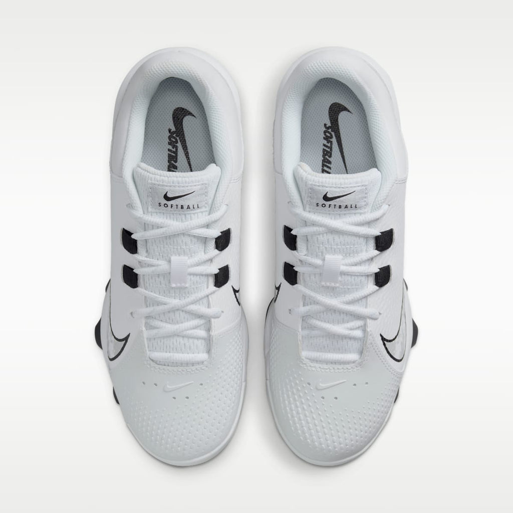 Nike Hyperdiamond 4 Pro MCS Women's Softball Cleats - White/Pure Platinum/Black