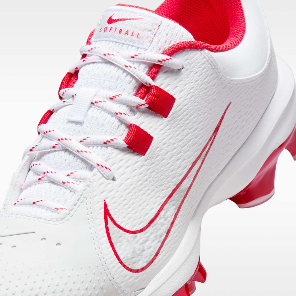 Nike Hyperdiamond 4 Pro MCS Women's Softball Cleats - White/Pure Platinum/University Red