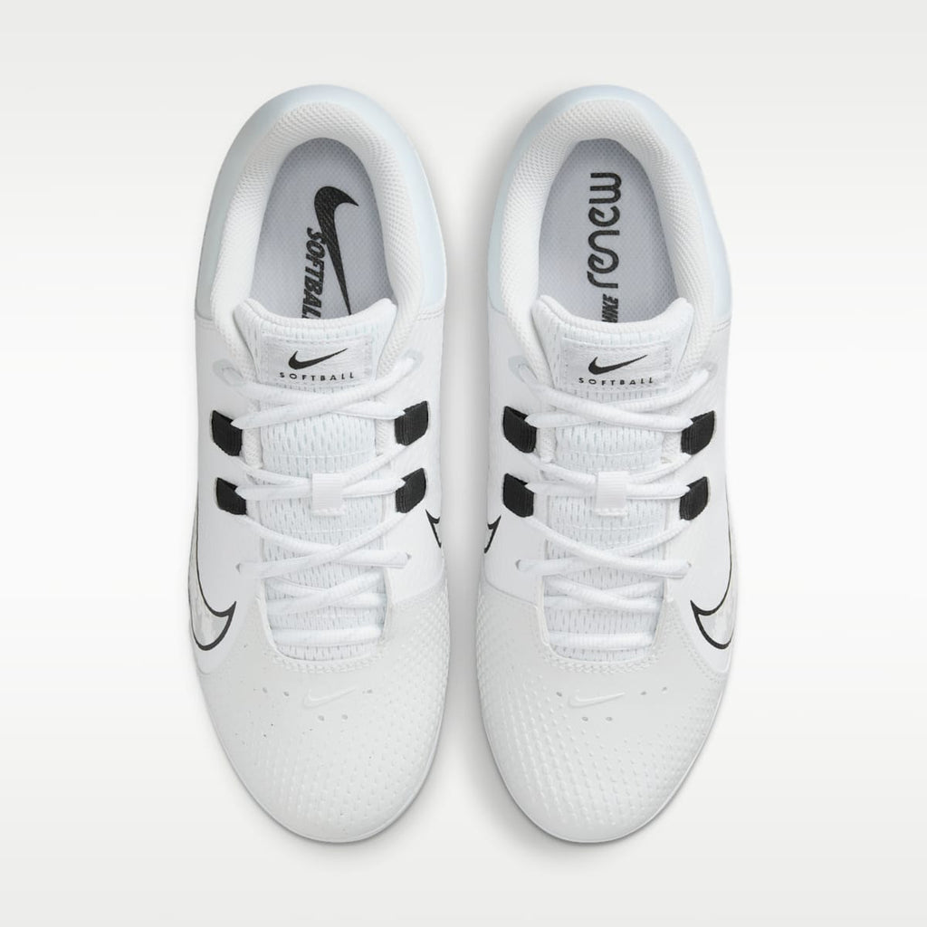 Nike Hyperdiamond 4 Pro Women's Softball Cleats - White/Black/Wolf Grey