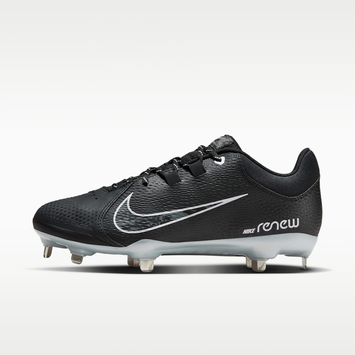 Nike Hyperdiamond 4 Pro Women's Softball Cleats - Black/Pure Platinum/Iron Grey
