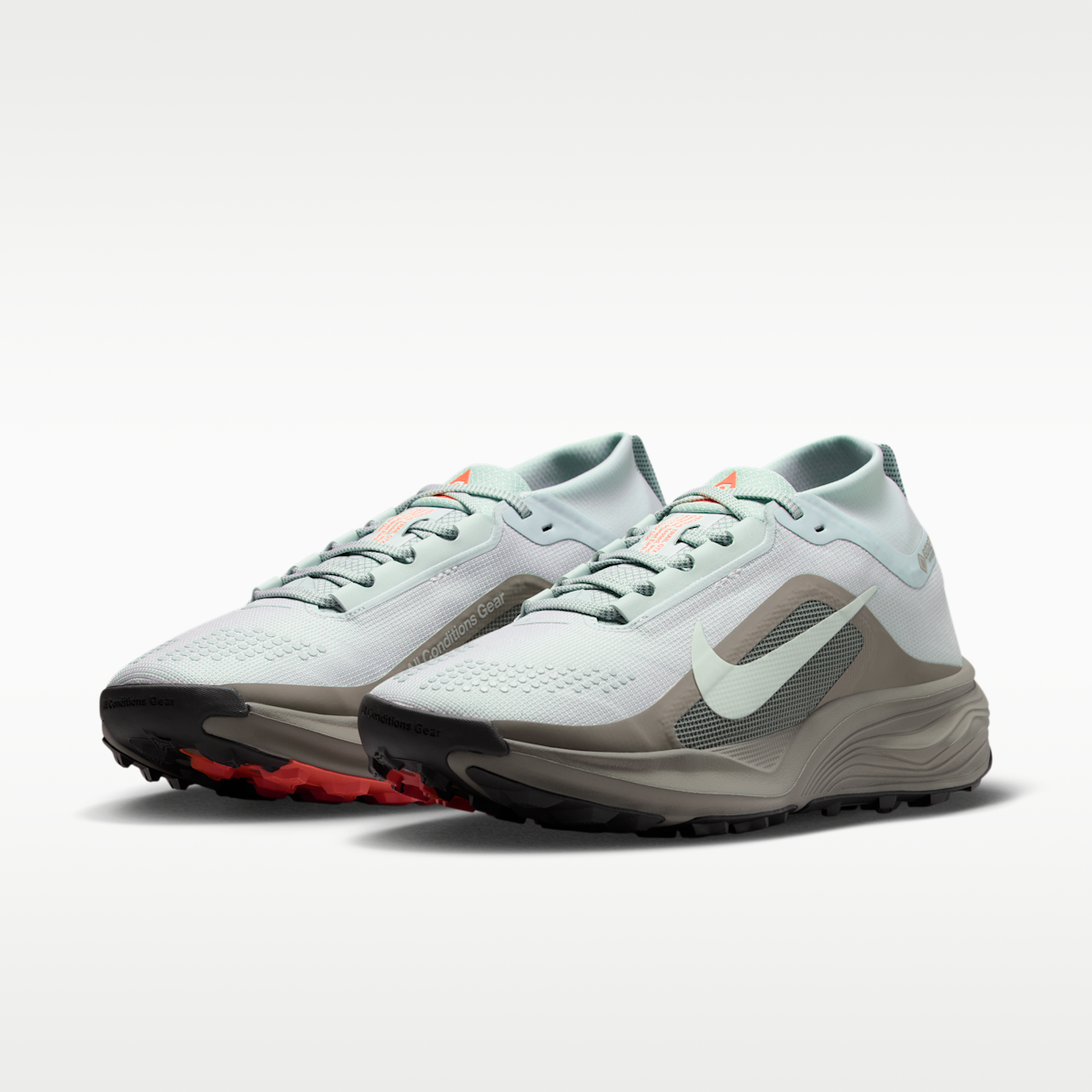 ACG Pegasus Trail GORE-TEX Women's Waterproof Trail Running Shoes - Light Silver/Light Army/Safety Orange/Light Silver