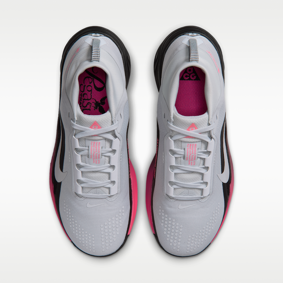 ACG Pegasus Trail GORE-TEX Women's Waterproof Trail Running Shoes - Pure Platinum/Black/Hyper Pink/Pure Platinum
