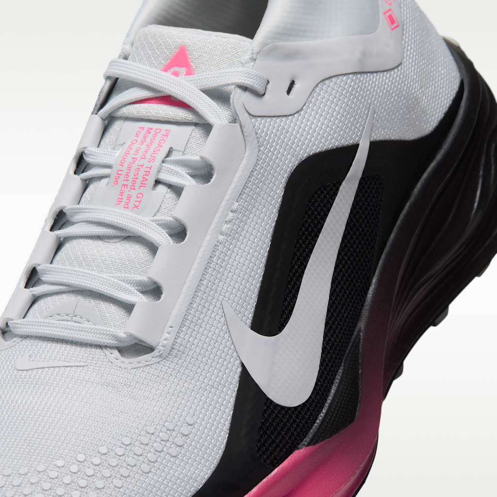 ACG Pegasus Trail GORE-TEX Women's Waterproof Trail Running Shoes - Pure Platinum/Black/Hyper Pink/Pure Platinum