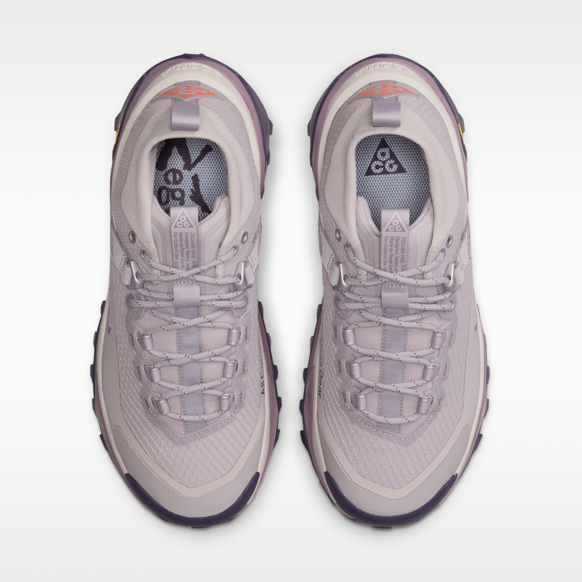 ACG Zegama Hike Women's Hiking Shoes - Silver Lilac/Purple Dynasty/Safety Orange/Violet Dust