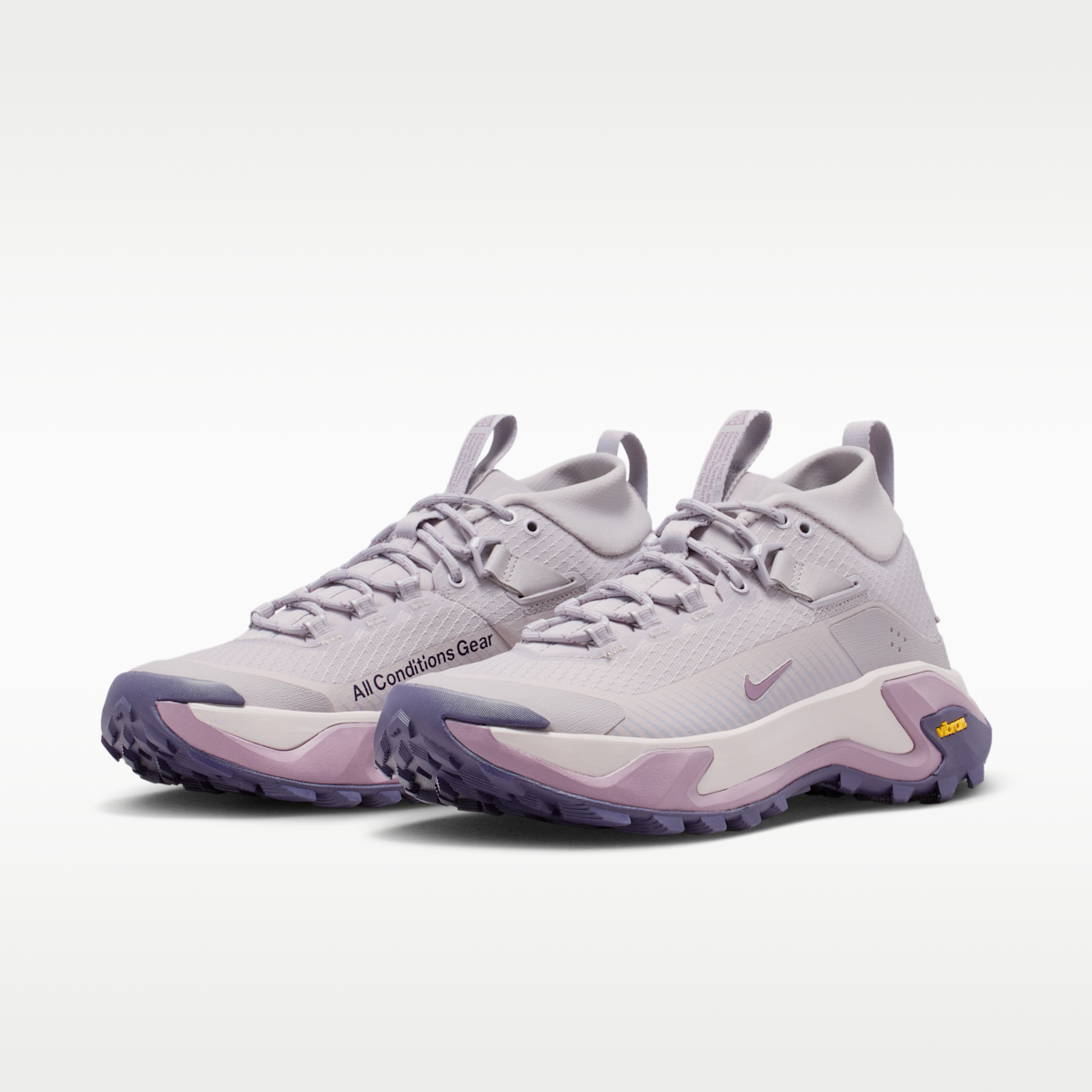 ACG Zegama Hike Women's Hiking Shoes - Silver Lilac/Purple Dynasty/Safety Orange/Violet Dust