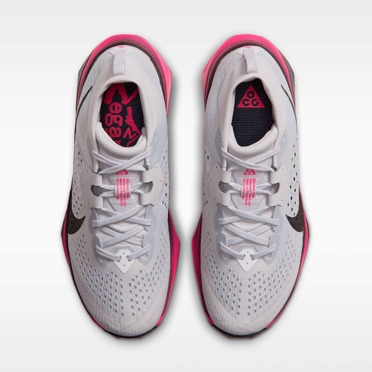 ACG Zegama Trail Women's Trail Running Shoes - Pure Platinum/Hyper Pink/Yellow Ochre/Black