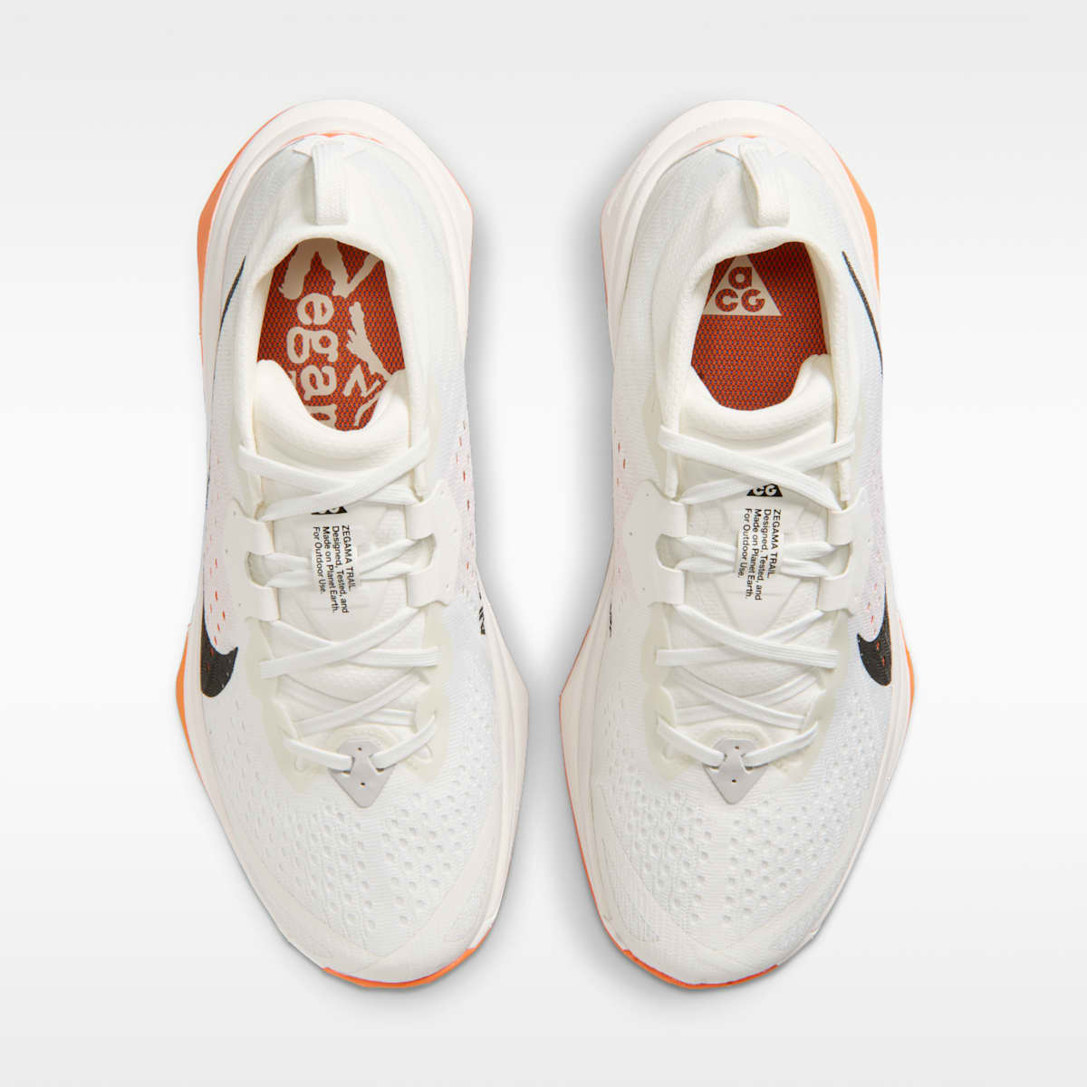 ACG Zegama Trail Women's Trail Running Shoes - Summit White/Phantom/Safety Orange/Black