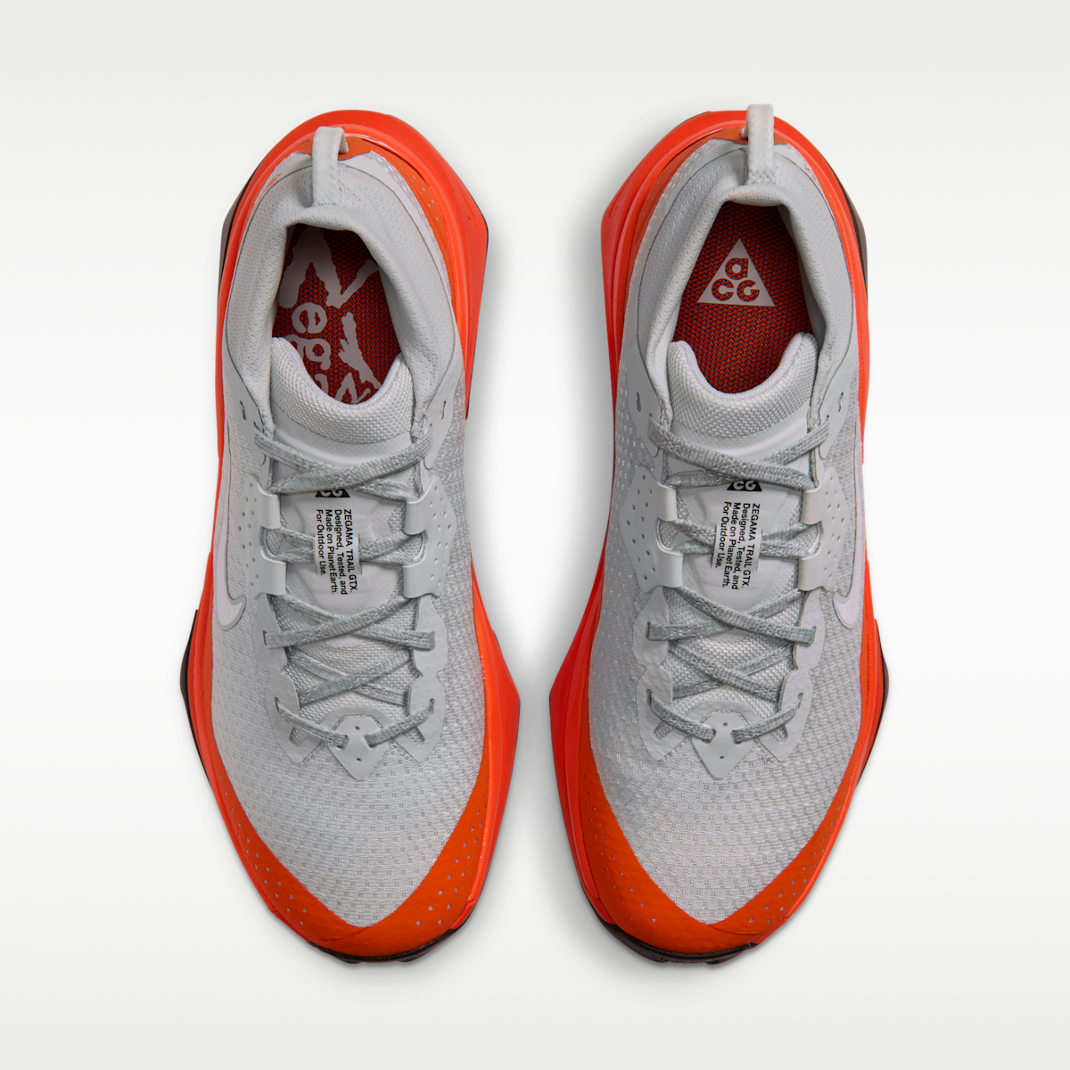 ACG Zegama Trail GORE-TEX Women's Waterproof Trail Running Shoes - Light Silver/Safety Orange/Black/Summit White