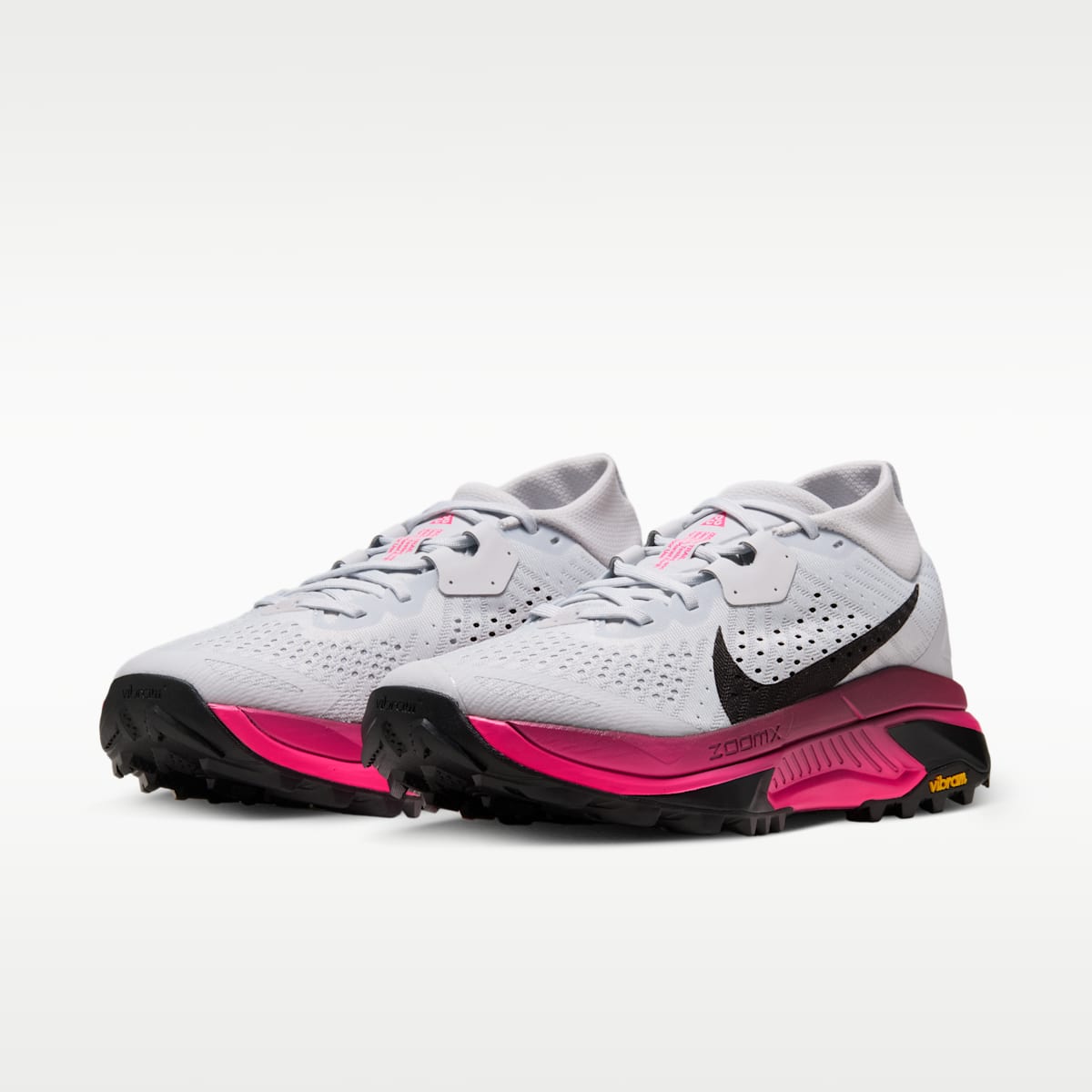 ACG Zegama Trail Women's Trail Running Shoes - Pure Platinum/Hyper Pink/Yellow Ochre/Black