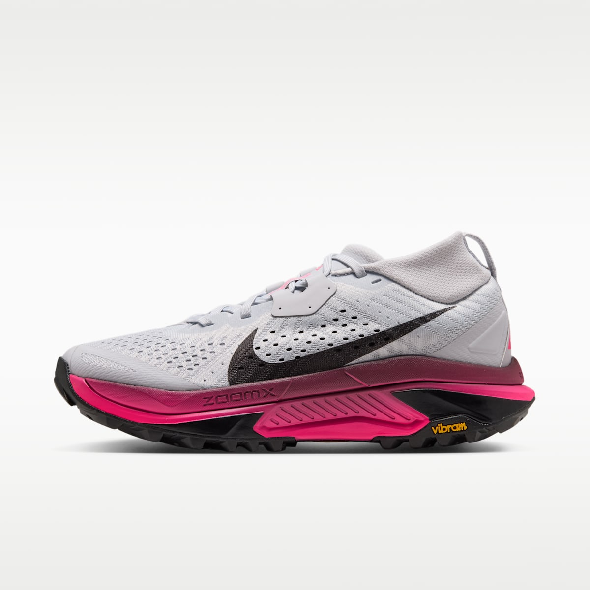 ACG Zegama Trail Women's Trail Running Shoes - Pure Platinum/Hyper Pink/Yellow Ochre/Black
