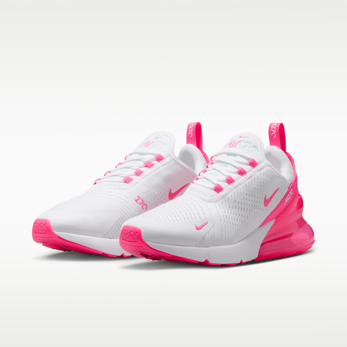 Nike Air Max 270 Women's Shoes - White/White/Hyper Pink