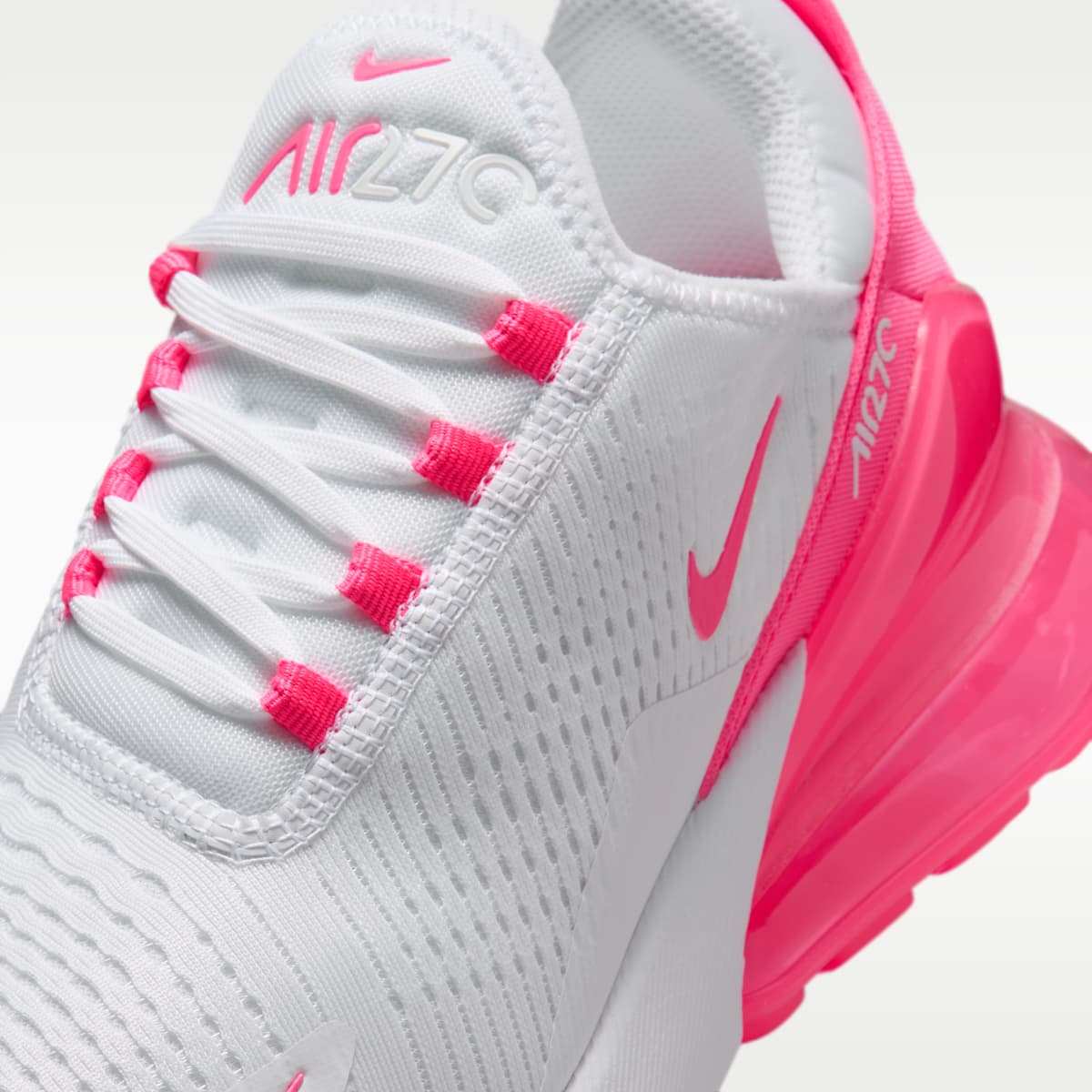 Nike Air Max 270 Women's Shoes - White/White/Hyper Pink