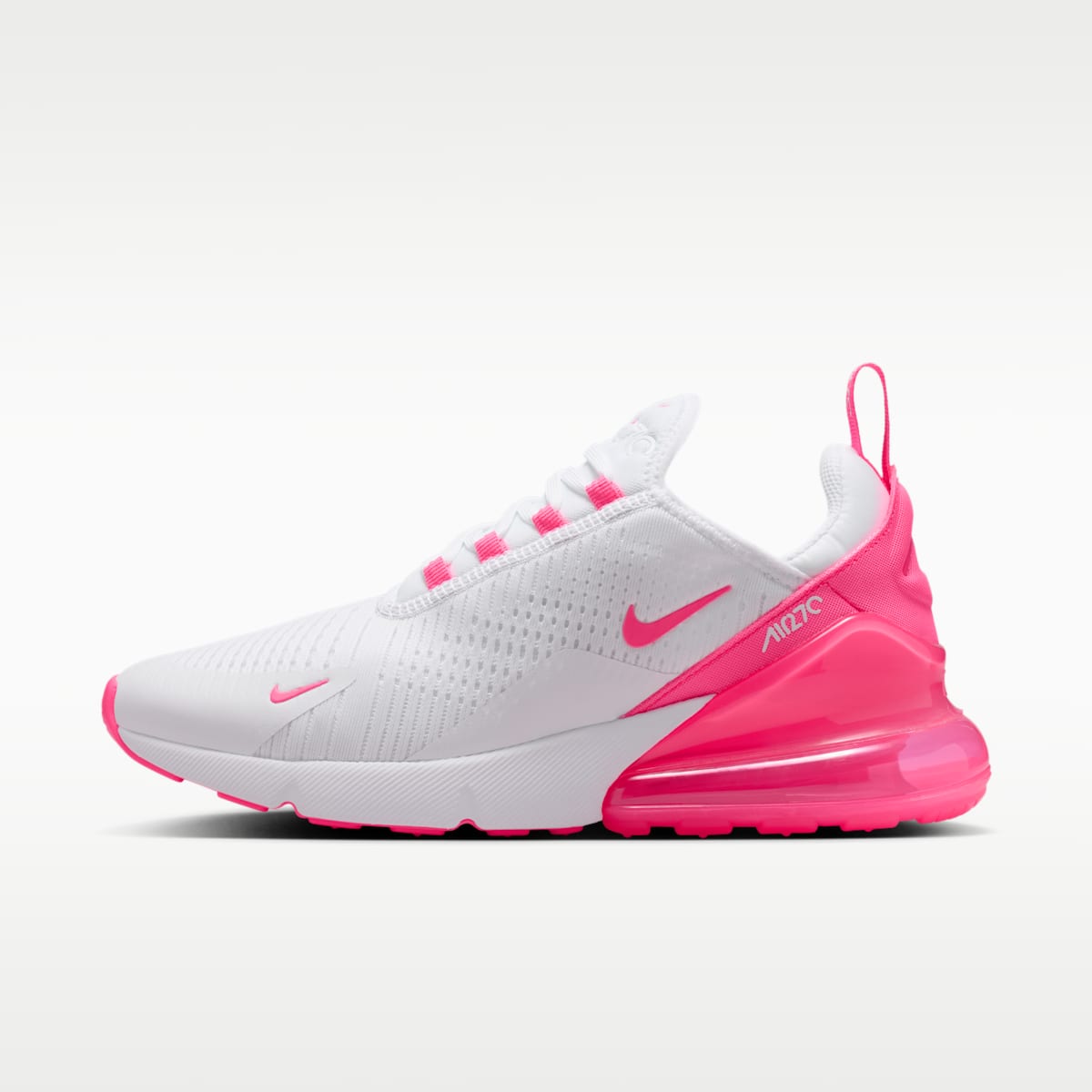 Nike Air Max 270 Women's Shoes - White/White/Hyper Pink