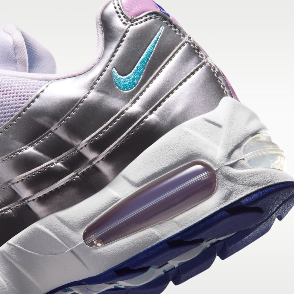 Nike Air Max 95 Big Bubble "WNBA All-Star Weekend" Women's Shoes - Chrome/Barely Grape/Light Magenta/Lagoon Pulse - Image 8