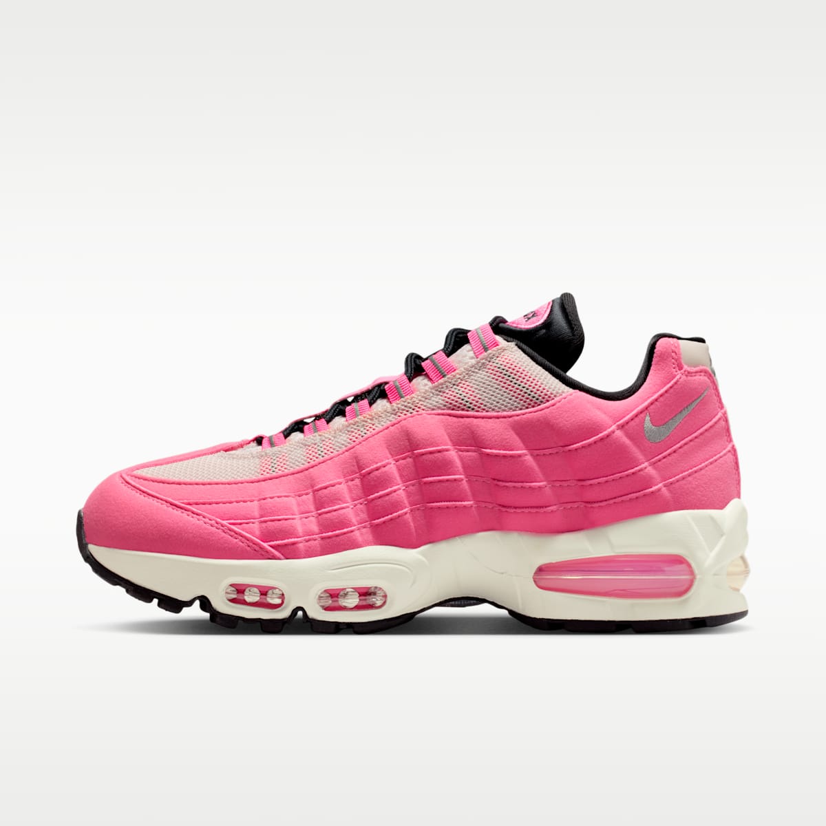 Nike Air Max 95 "Big Bubble" Women's Shoes - Pink Glow/Off Noir/Pearl Pink/Metallic Silver - Image 1