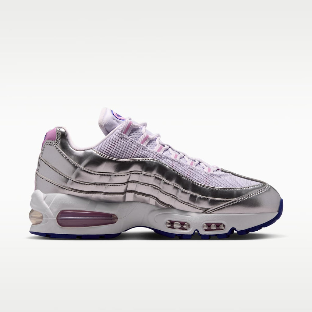 Nike Air Max 95 Big Bubble "WNBA All-Star Weekend" Women's Shoes - Chrome/Barely Grape/Light Magenta/Lagoon Pulse - Image 3