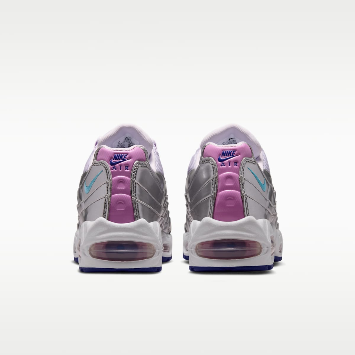Nike Air Max 95 Big Bubble "WNBA All-Star Weekend" Women's Shoes - Chrome/Barely Grape/Light Magenta/Lagoon Pulse - Image 6