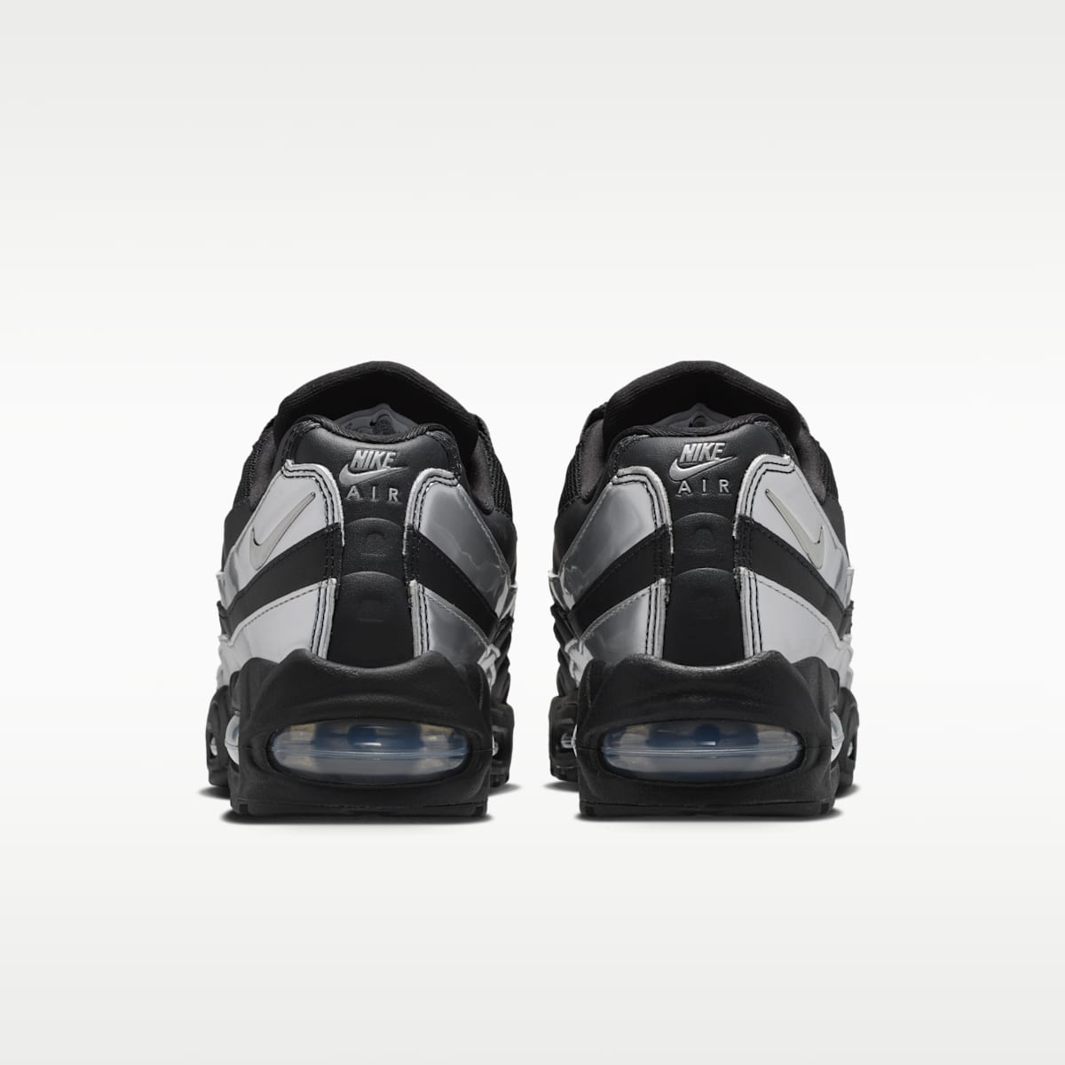 Nike Air Max 95 "Big Bubble"  Women's Shoes - Black/Black/Metallic Silver - Image 6