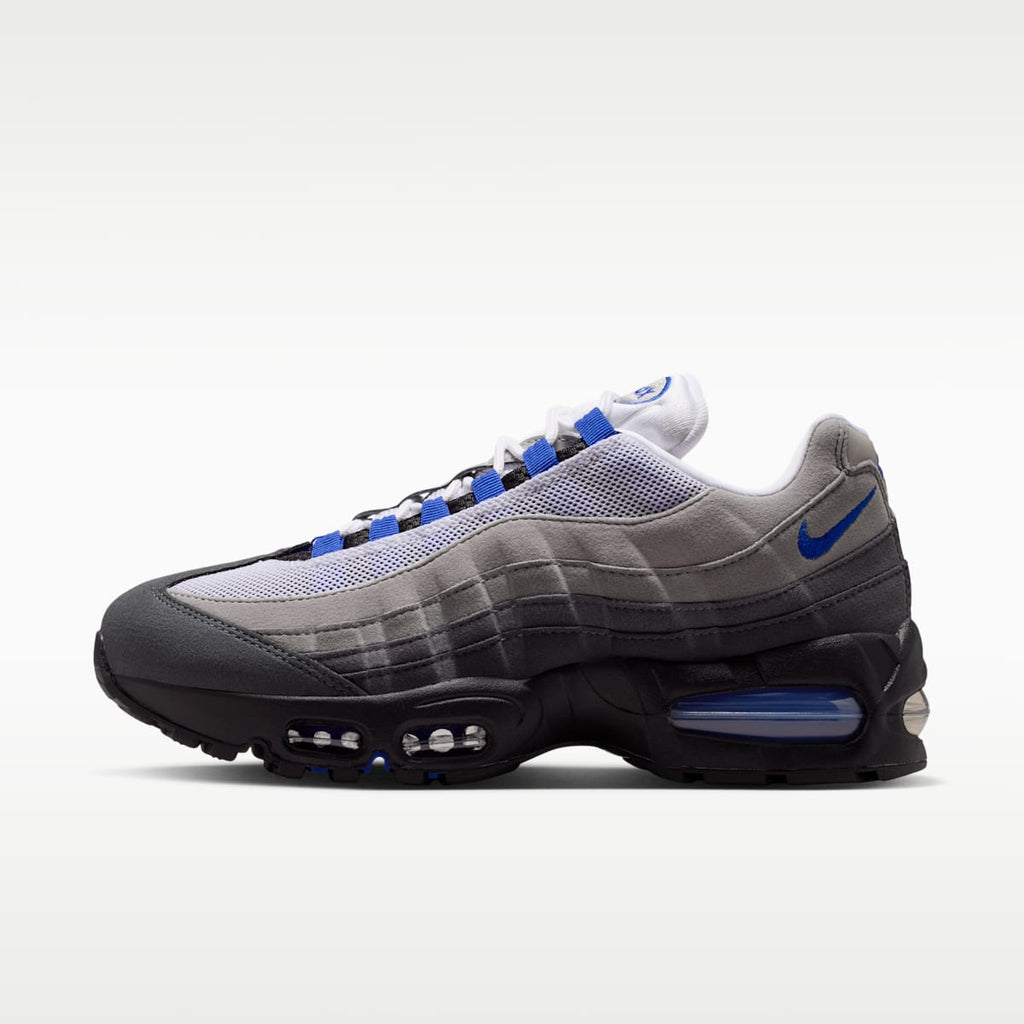 Nike Air Max 95 Big Bubble Women's Shoes - Black/White/Medium Grey/Old Royal - Image 1