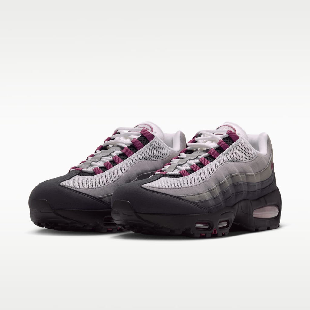 Nike Air Max 95 Big Bubble Women's Shoes - Black/White/Medium Grey/Pink Smoke - Image 5
