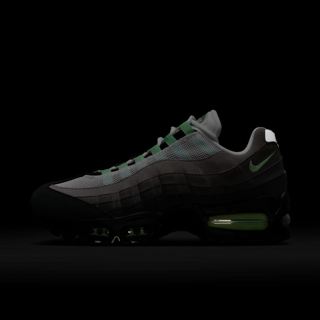 Nike Air Max 95 Big Bubble Women's Shoes - Black/White/Medium Grey/Fresh Mint - Image 9