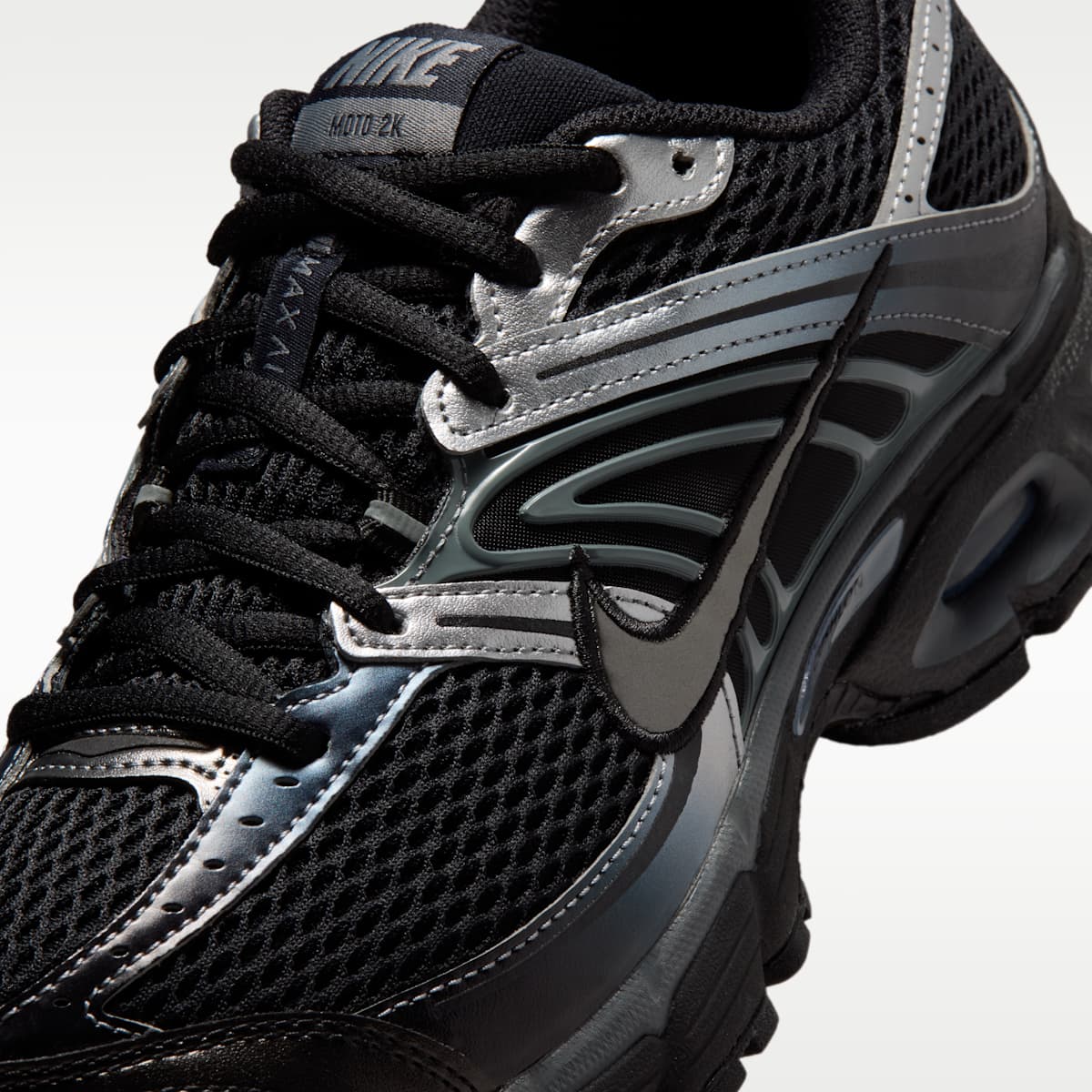Nike Air Max Moto 2K Women's Shoes - Black/Metallic Silver/Smoke Grey