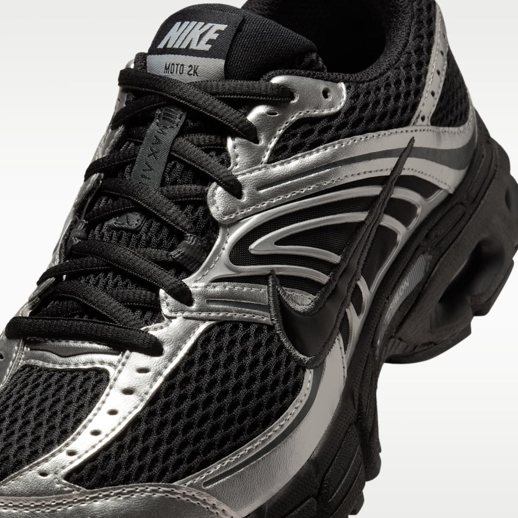 Nike Air Max Moto 2K Women's Shoes with Reflective Accents - Black/Metallic Silver/Anthracite/Black
