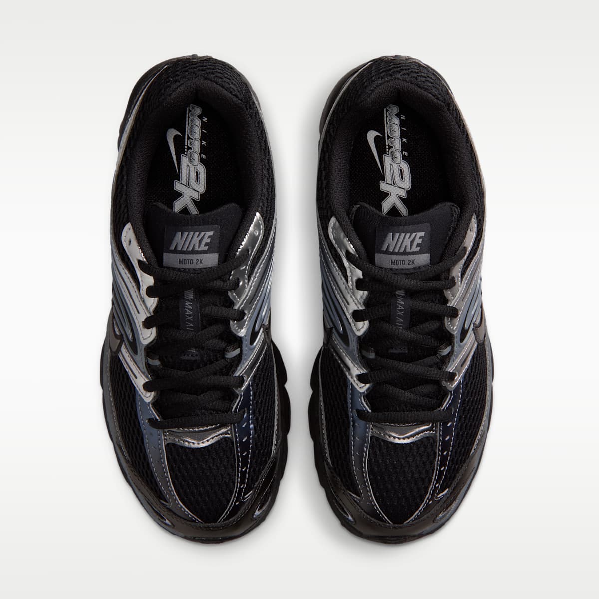 Nike Air Max Moto 2K Women's Shoes - Black/Metallic Silver/Smoke Grey
