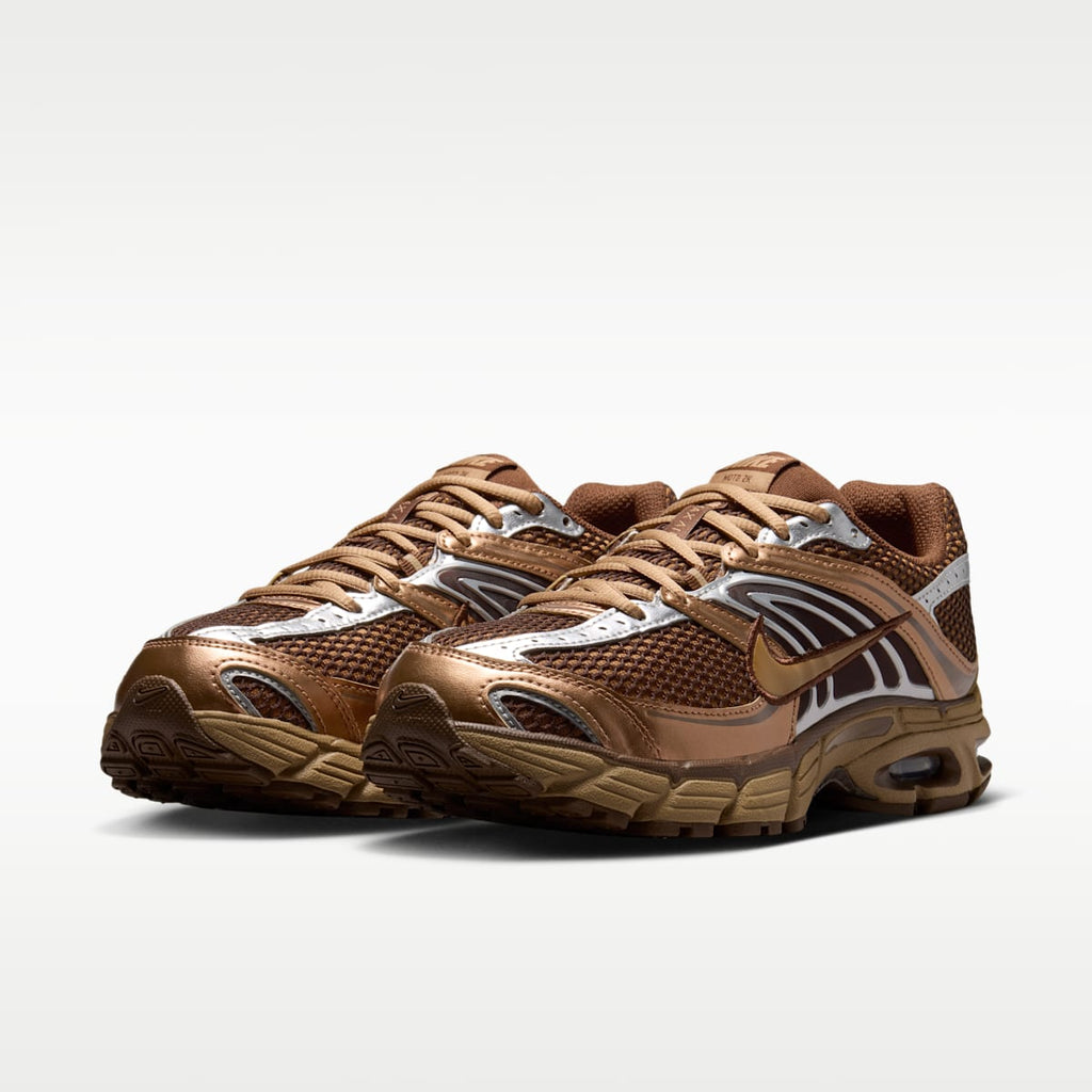Nike Air Max Moto 2K Women's Shoes with Reflective Accents - Light British Tan/Cacao Wow/Metallic Silver/Dark Driftwood