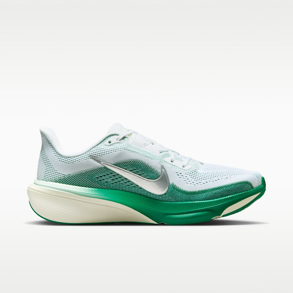 Nike Pegasus 42 Women's Road Running Shoes - White/Malachite/Barely Green/Metallic Silver
