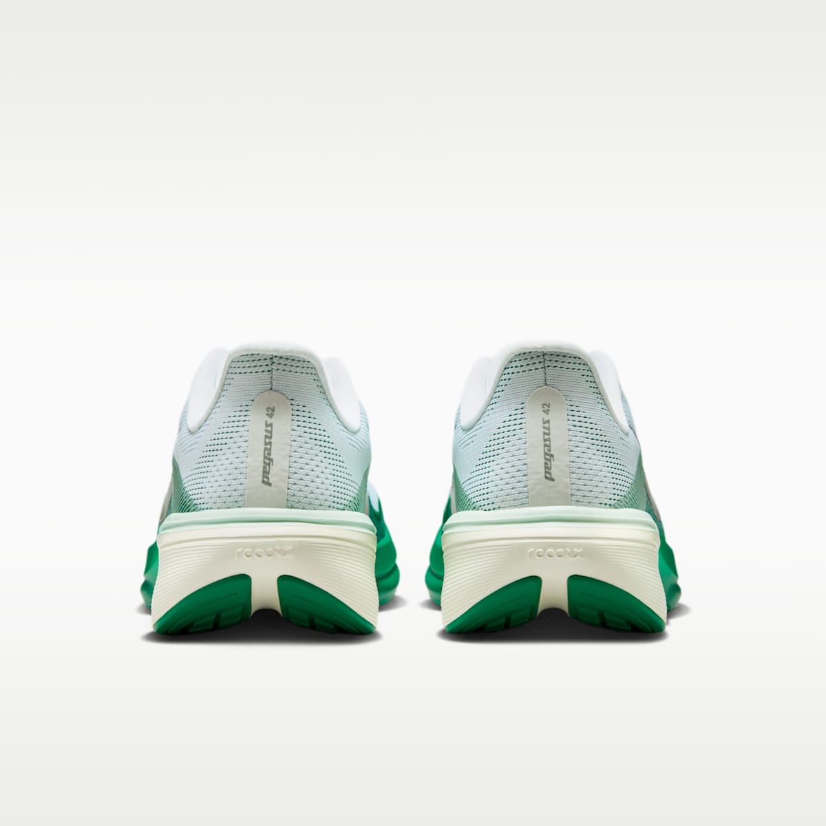 Nike Pegasus 42 Women's Road Running Shoes - White/Malachite/Barely Green/Metallic Silver