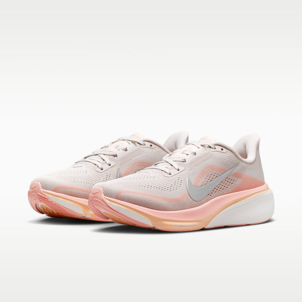 Nike Pegasus 42 Women's Road Running Shoes - Light Bone/Arctic Orange/Chalk/Metallic Silver