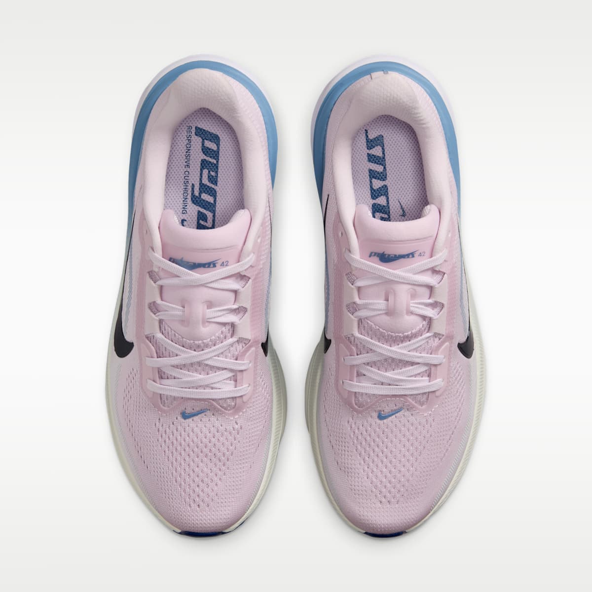 Nike Pegasus 42 Women's Road Running Shoes - Bleached Lilac/Work Blue/Barely Green/Blue Void