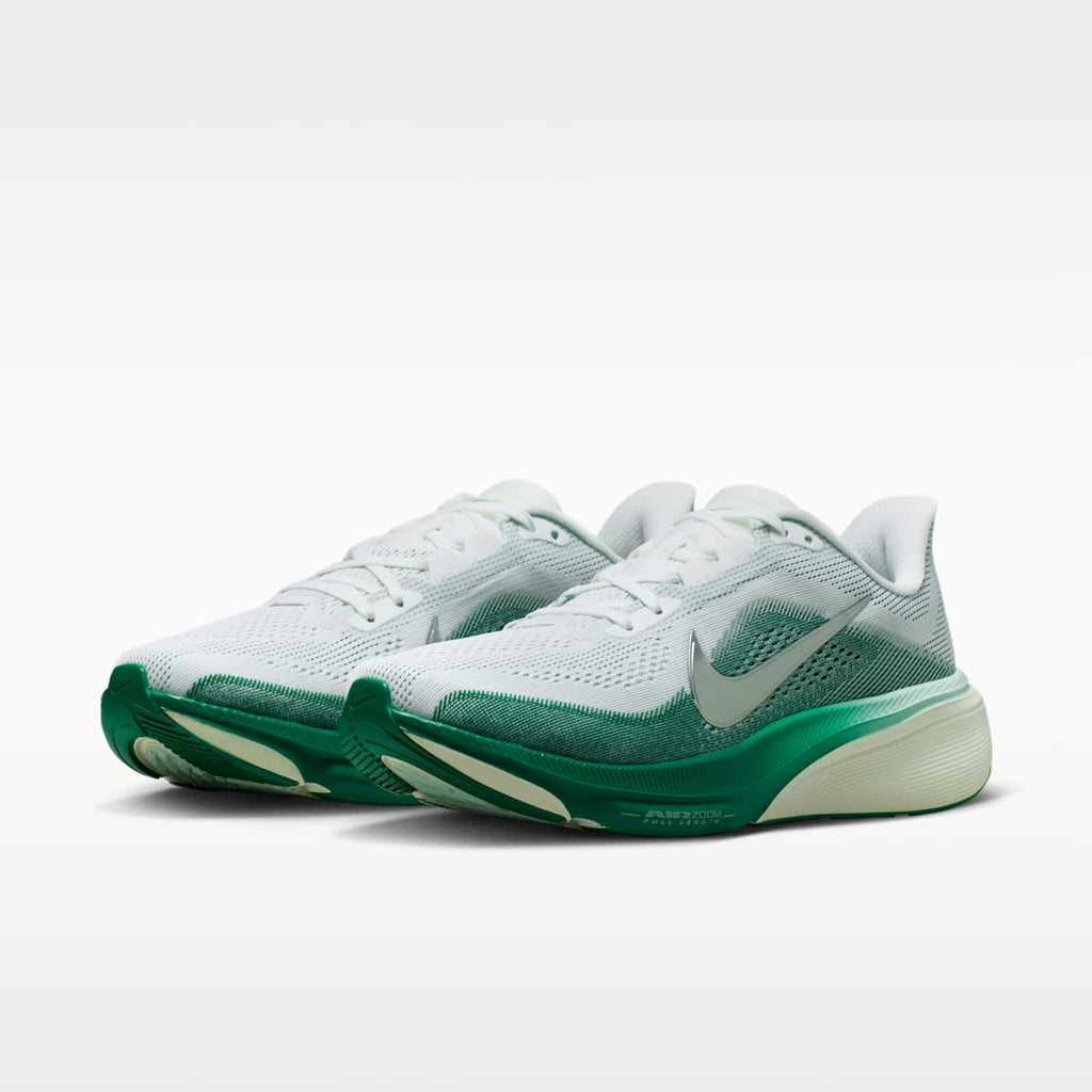 Nike Pegasus 42 Women's Road Running Shoes - White/Malachite/Barely Green/Metallic Silver