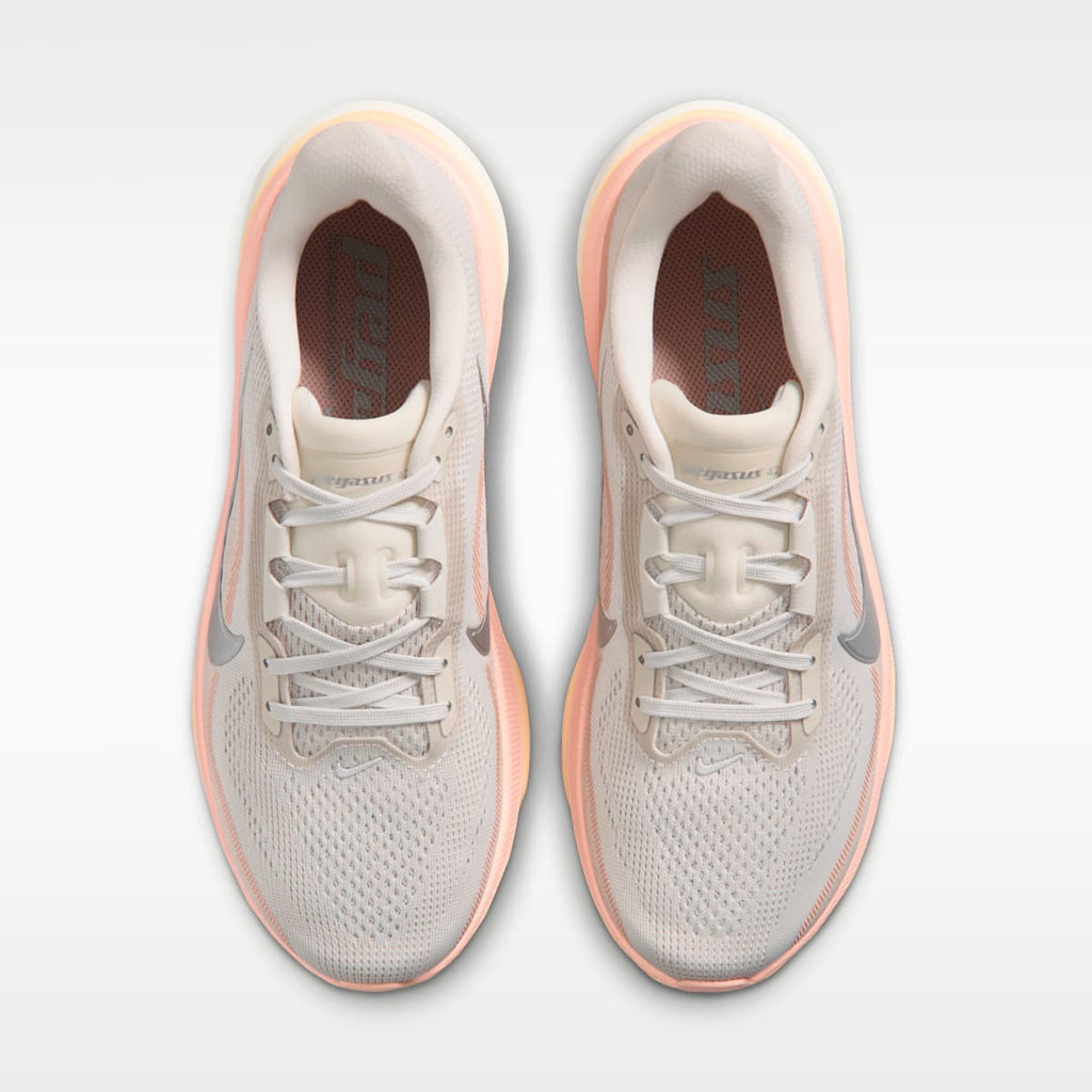 Nike Pegasus 42 Women's Road Running Shoes - Light Bone/Arctic Orange/Chalk/Metallic Silver