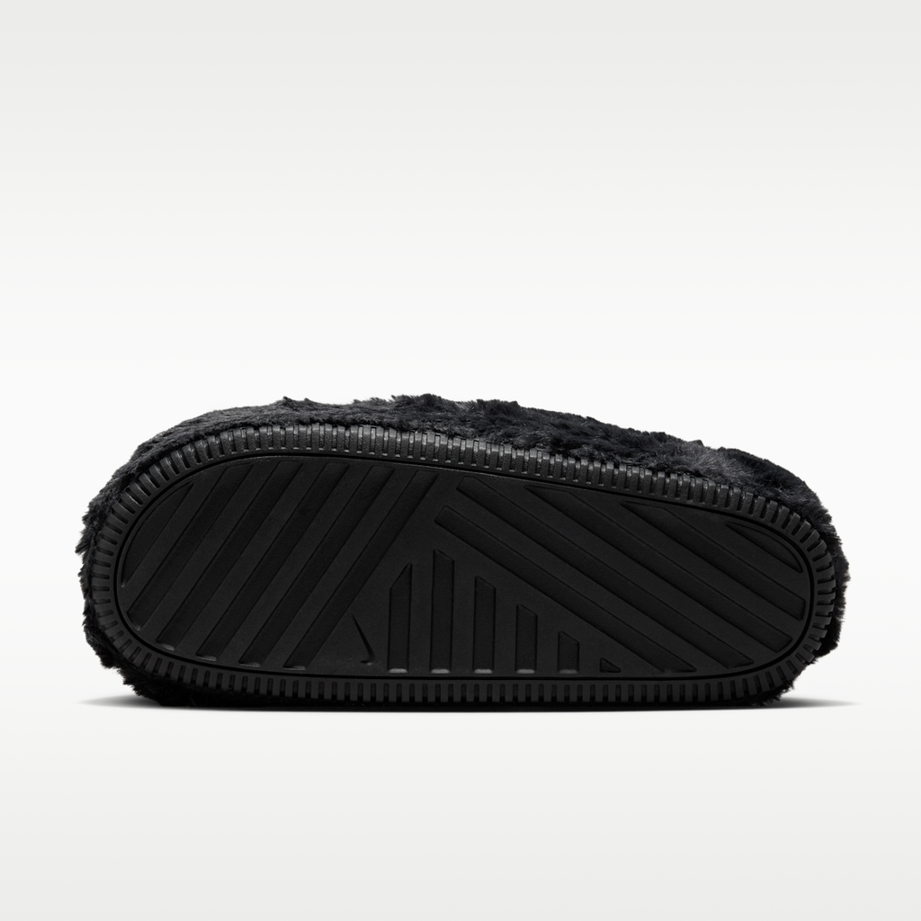 Nike Calm SE Faux Fur Women's Mules - Black/Black