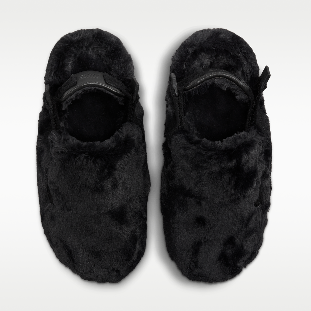Nike Calm SE Faux Fur Women's Mules - Black/Black