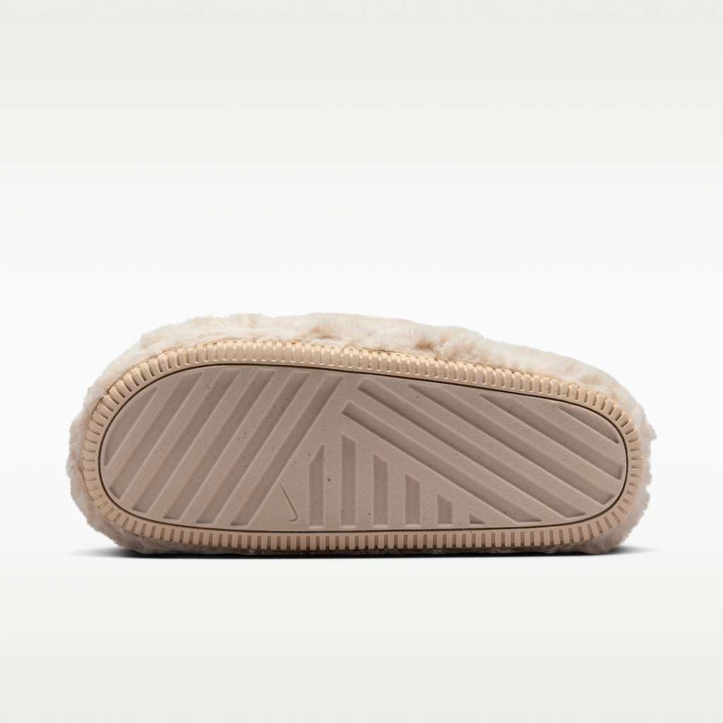 Nike Calm SE Faux Fur Women's Mules - Sanddrift/Sanddrift