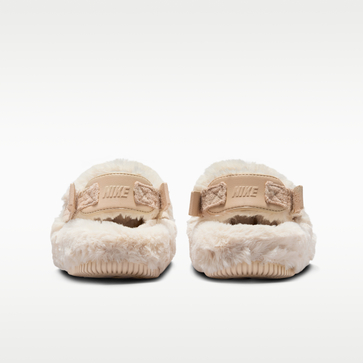 Nike Calm SE Faux Fur Women's Mules - Sanddrift/Sanddrift