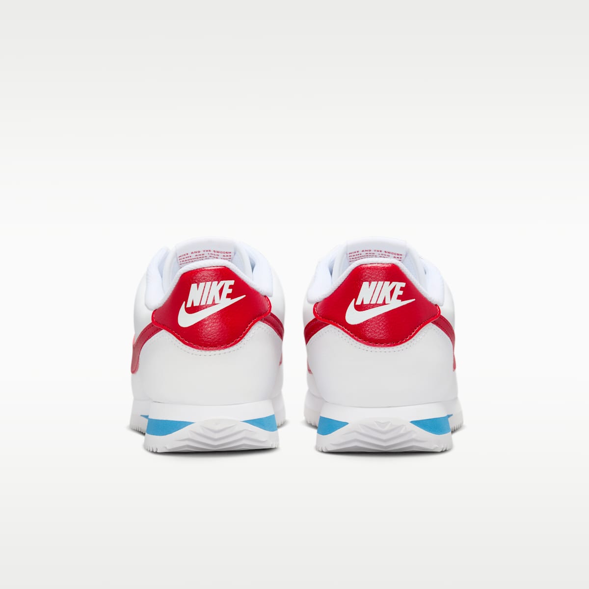 Nike Cortez Leather Women's Shoes - White/Varsity Blue/Varsity Red