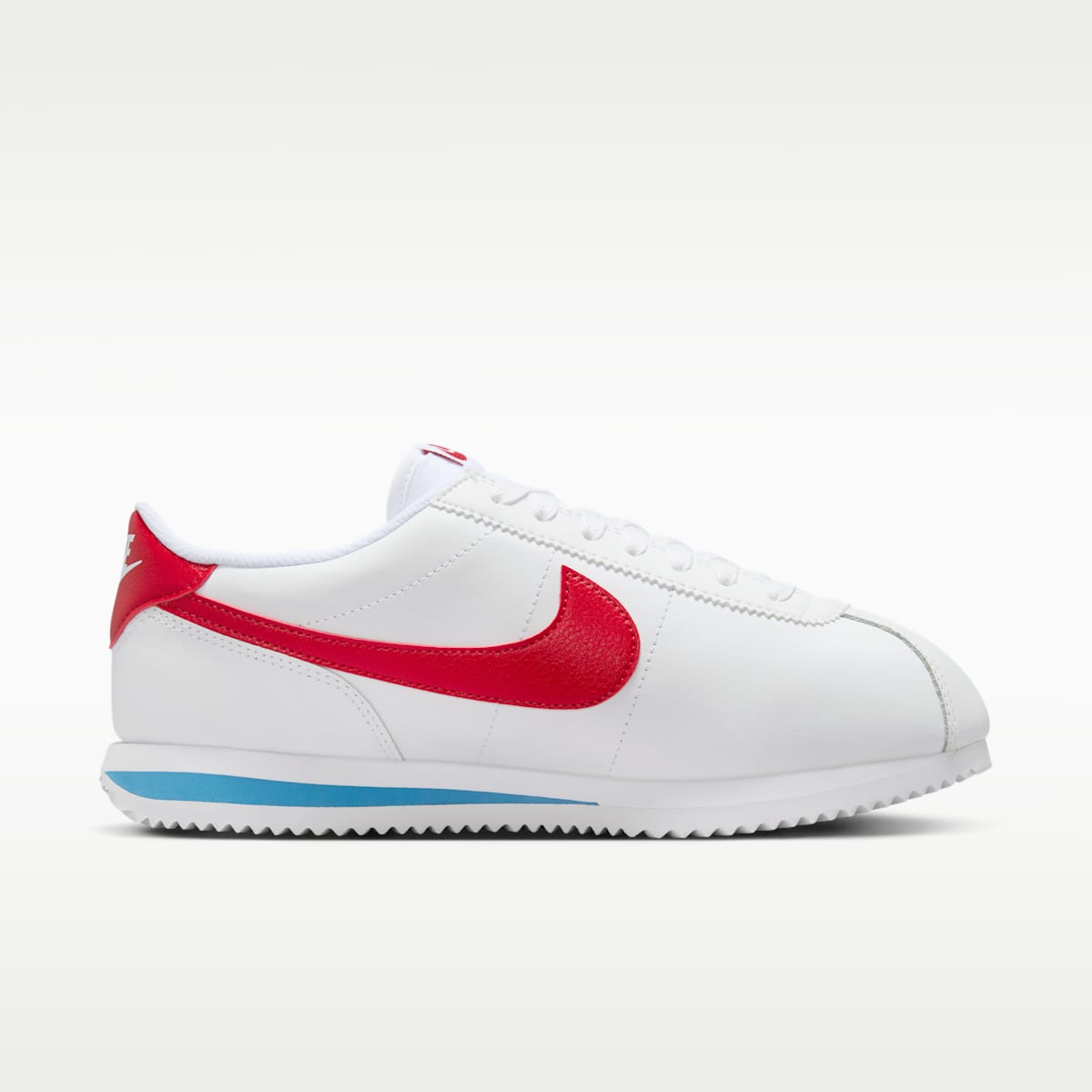 Nike Cortez Leather Women's Shoes - White/Varsity Blue/Varsity Red