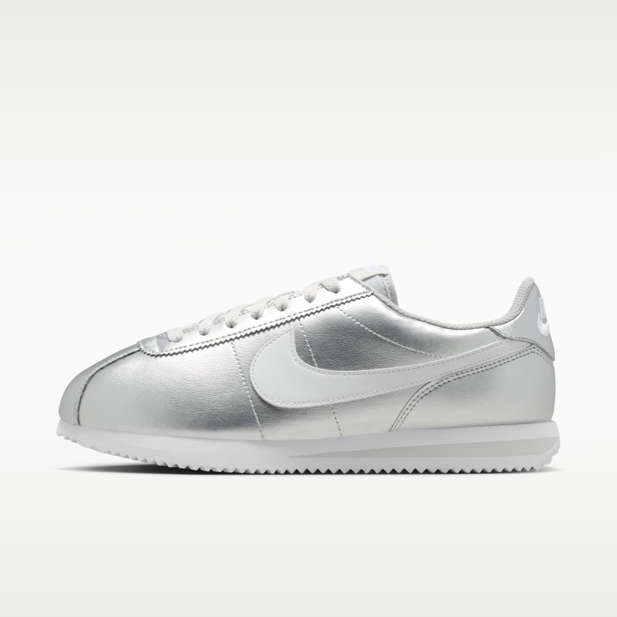 Nike Cortez Women's Shoes - Metallic Silver/Grey Fog/White