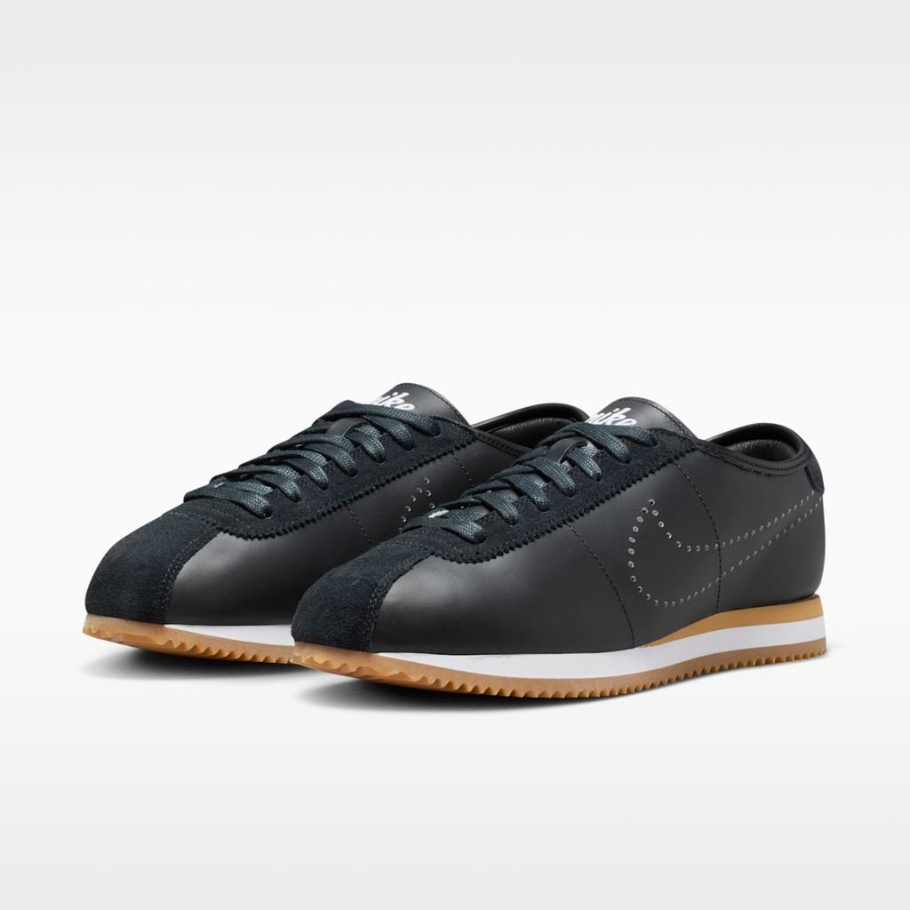 Nike Cortez Leather Women's Shoes - Black/Gum Light Brown/White