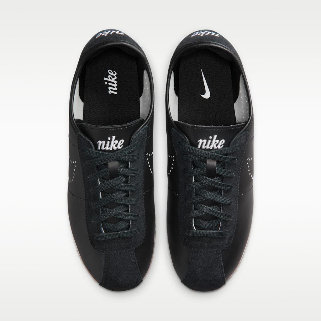 Nike Cortez Leather Women's Shoes - Black/Gum Light Brown/White