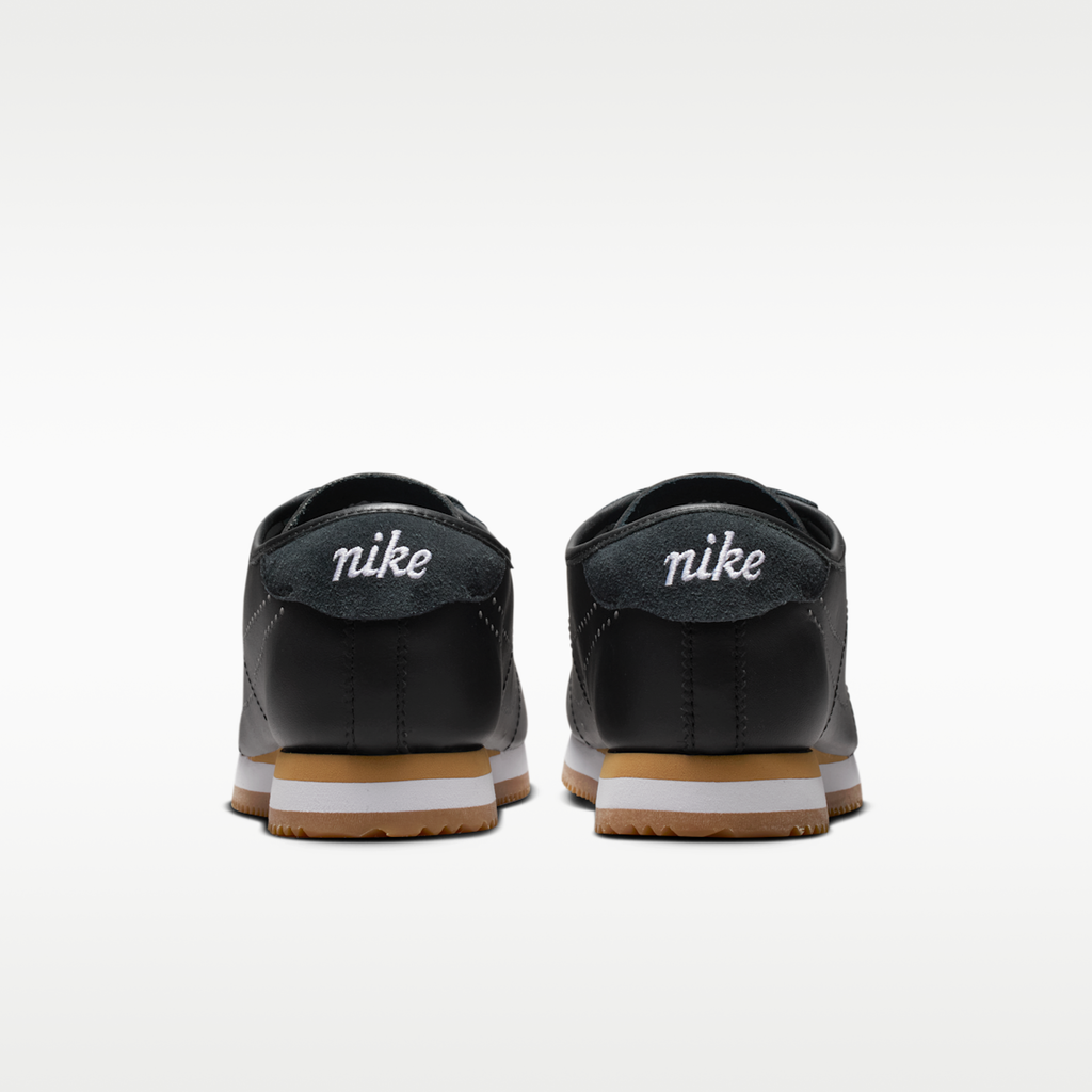 Nike Cortez Leather Women's Shoes - Black/Gum Light Brown/White