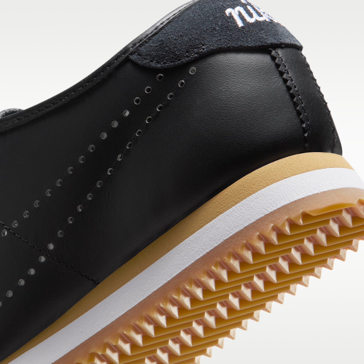 Nike Cortez Leather Women's Shoes - Black/Gum Light Brown/White
