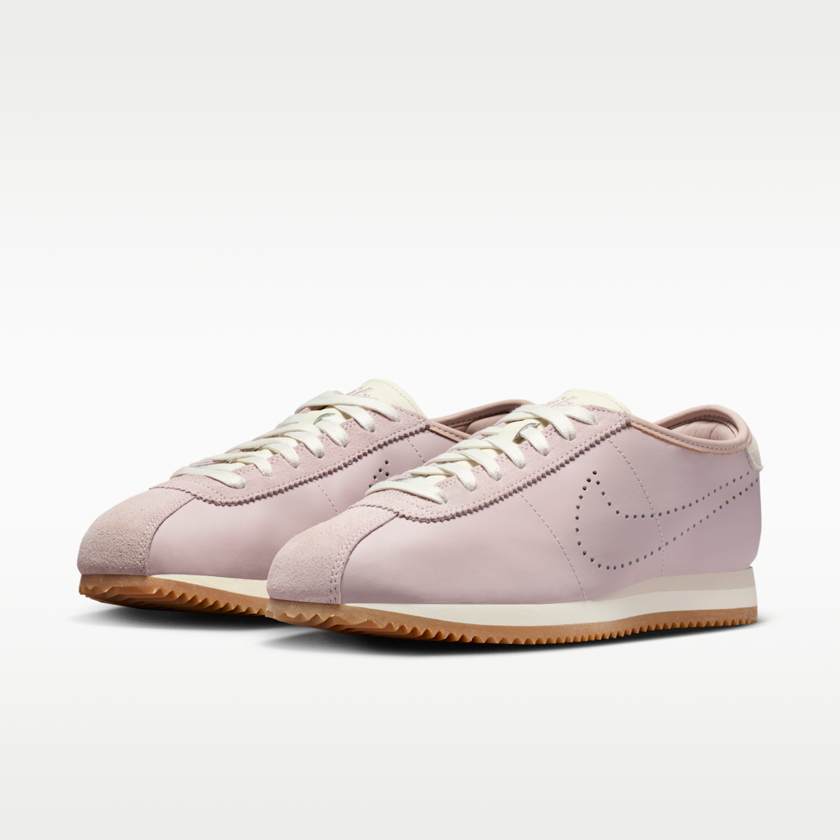 Nike Cortez Leather Women's Shoes - Particle Rose/Sail/Gum Light Brown/Light Orewood Brown
