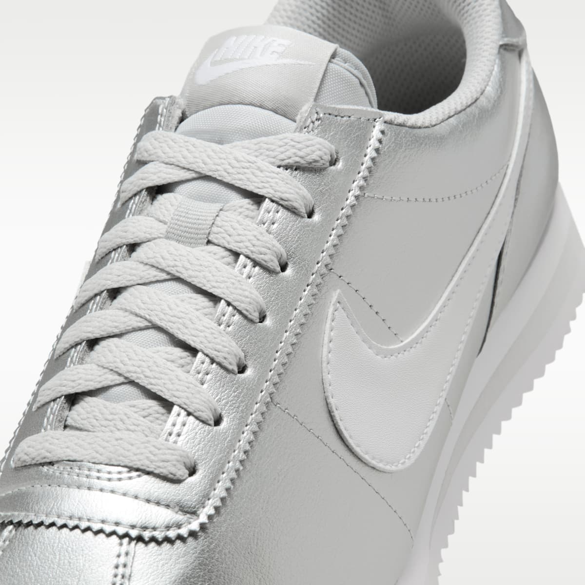 Nike Cortez Women's Shoes - Metallic Silver/Grey Fog/White